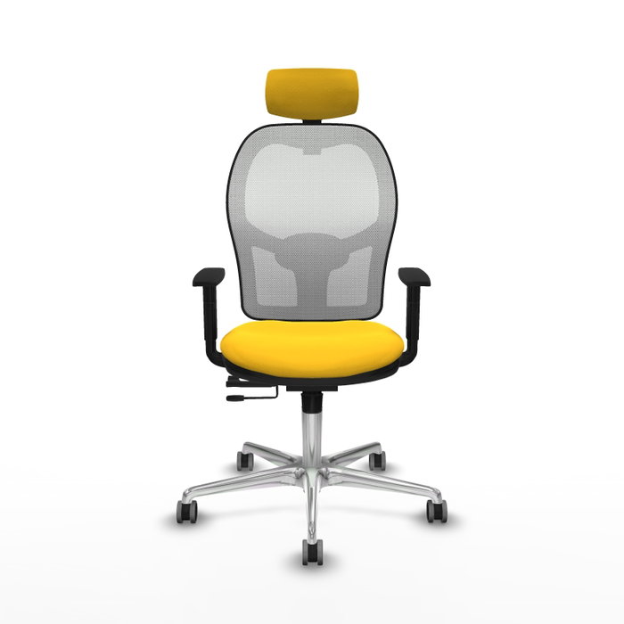 PIQUERAS Y CRESPO Silla de oficina Jorquera Sincro/Traslack Amarillo y Blanco PIQUERAS Y CRESPO Silla de oficina Jorquera Sincro/Traslack Amarillo y Blanco