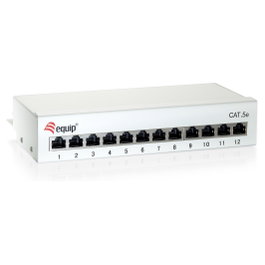 EQUIP Patchpanel 12x RJ45 Cat6 FTP Desktop Gris