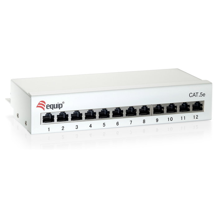 EQUIP Patchpanel 12x RJ45 Cat6 FTP Desktop EQUIP Patchpanel 12x RJ45 Cat6 FTP Desktop