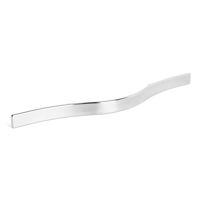 HERRAJES ALK Tirador Orangeno Zamak Negro Mate, Cromo, Gris Ral, Laton Satinado Acabado Cromo 200 mm