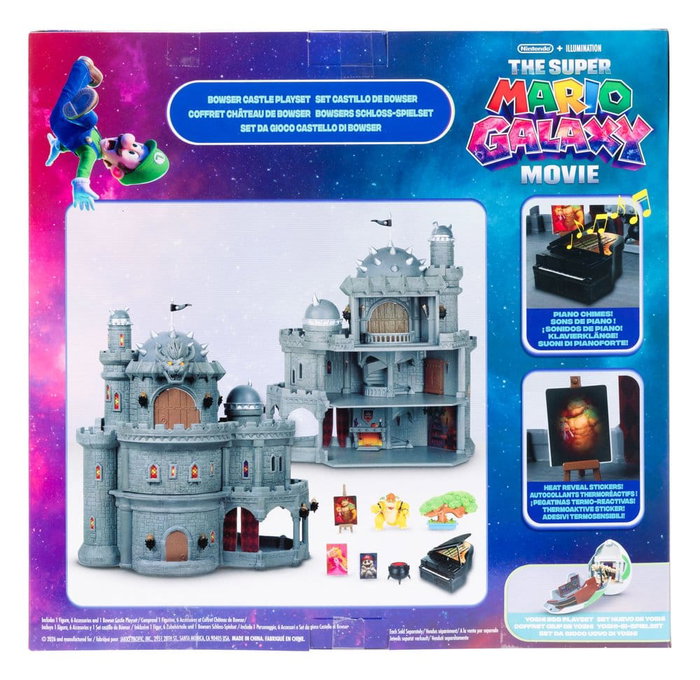 Jakks Pacific Super Mario Galaxy: Playset Deluxe Castillo de Bowser con Minifigura Jakks Pacific Super Mario Galaxy: Playset Deluxe Castillo de Bowser con Minifigura