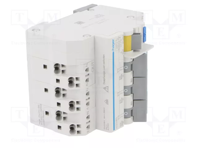 Hager ADZ316D Interruptor diferencial trifásico 16 A 0.03 A 230 V