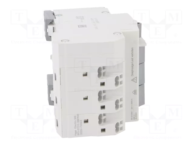 Hager ADZ316D Interruptor diferencial trifásico 16 A 0.03 A 230 V