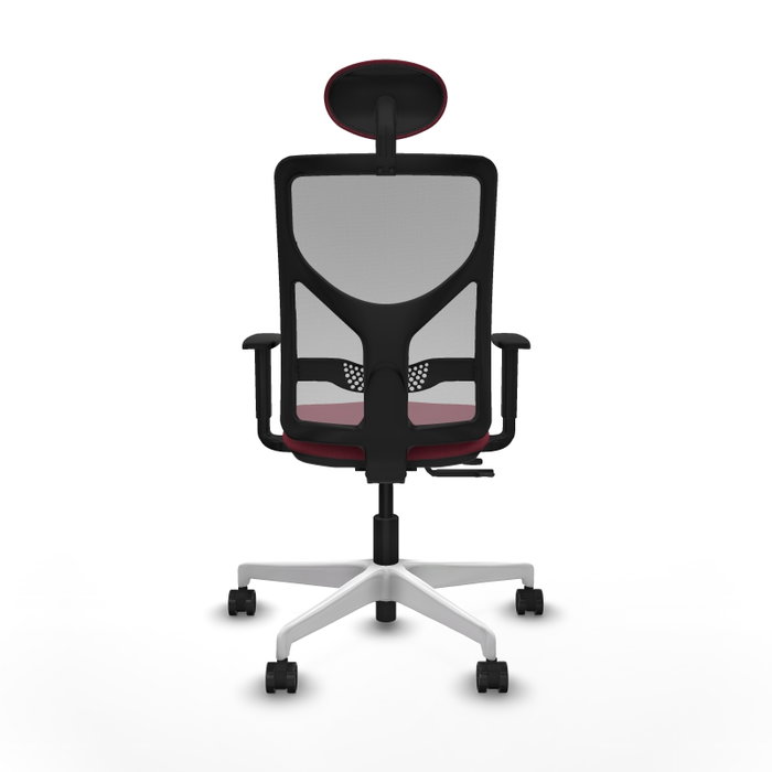 PIQUERAS Y CRESPO Silla de oficina Motilla con mecanismo Sincro/Traslack, Tela Granate y Malla Gris PIQUERAS Y CRESPO Silla de oficina Motilla con mecanismo Sincro/Traslack, Tela Granate y Malla Gris