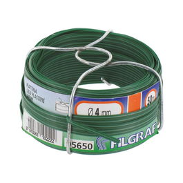 Filgraf Alambre Forrado Verde Calibre 4mm x 50m Hilo Plastificado Metal Multiusos Jardineria
