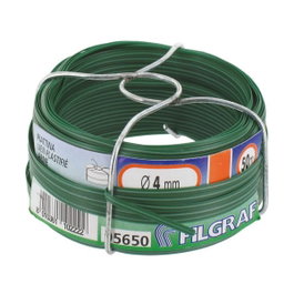 Filgraf Alambre forrado verde, calibre 4 mm x 50 m