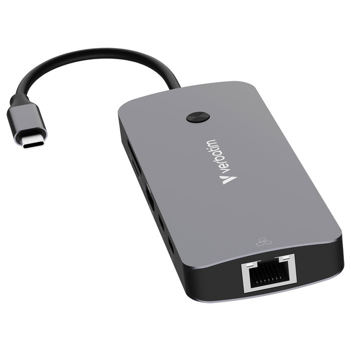 Verbatim USB-C Pro Multiport Hub CMH-09 Plata