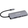 Verbatim USB-C Pro Multiport Hub CMH-09 Plata