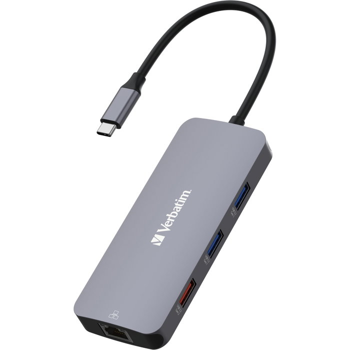 Verbatim USB-C Pro Multiport Hub CMH-09 Plata