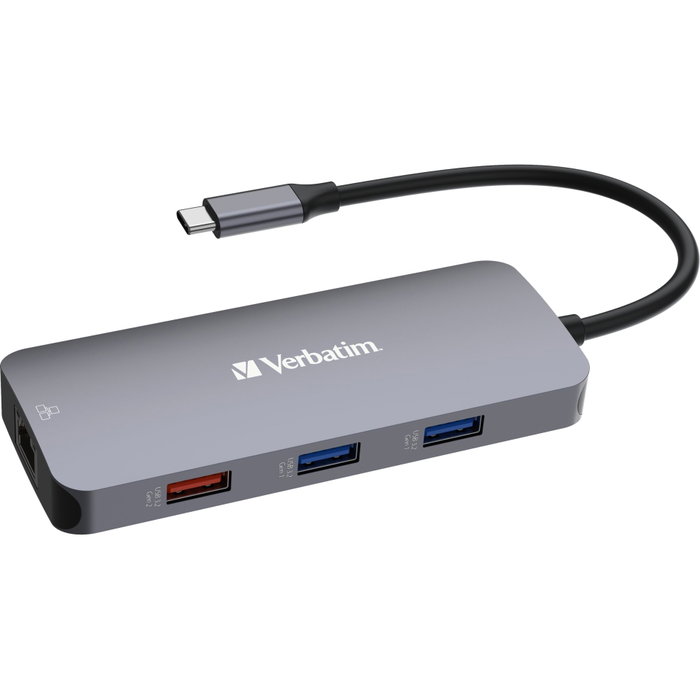 Verbatim USB-C Pro Multiport Hub CMH-09 Plata