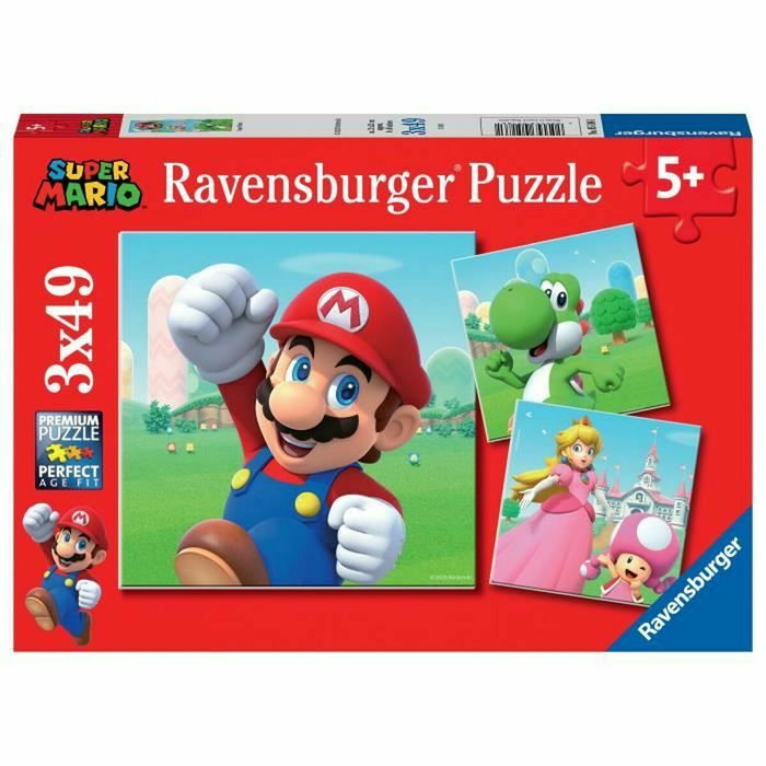 Ravensburger Puzzle Super Mario 3x49 piezas