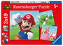 Ravensburger Puzzle Super Mario - Pack de 3 puzzles de 49 piezas cada uno para niños (+5 años)