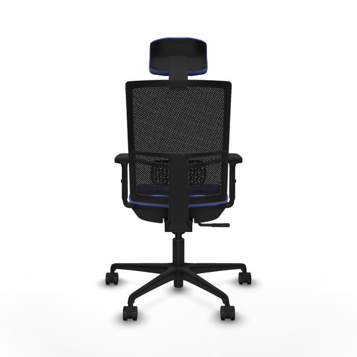 PIQUERAS Y CRESPO Silla de oficina Yunquera Azul claro con mecanismo Sincro