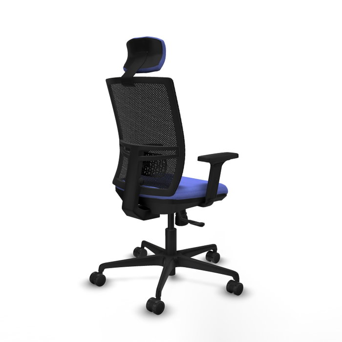 PIQUERAS Y CRESPO Silla de oficina Yunquera Azul claro con mecanismo Sincro