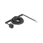 DeLOCK Cable telefónico espiral RJ11 macho a RJ45 hembra, 10 m, Negro