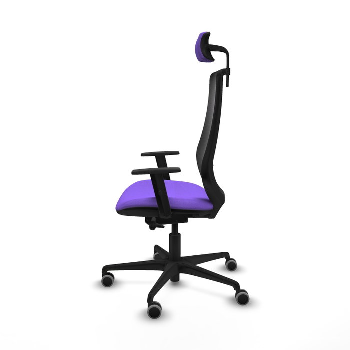 PIQUERAS Y CRESPO Silla de oficina Mardos con mecanismo Sincro/Traslack, Lila y Negro PIQUERAS Y CRESPO Silla de oficina Mardos con mecanismo Sincro/Traslack, Lila y Negro