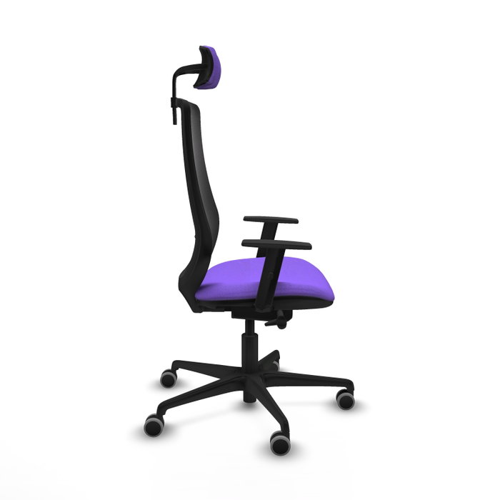 PIQUERAS Y CRESPO Silla de oficina Mardos con mecanismo Sincro/Traslack, Lila y Negro PIQUERAS Y CRESPO Silla de oficina Mardos con mecanismo Sincro/Traslack, Lila y Negro