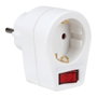 Simon Adaptador schuko 2p+t 16a 250v~ con interruptor, blanco