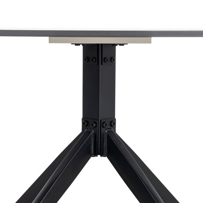 Mesa Centro Negro Piedra Sinterizada 60 X 60 X 50 cm