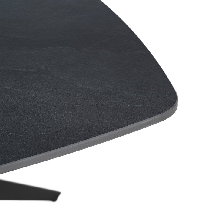 Mesa Centro Negro Piedra Sinterizada 60 X 60 X 50 cm