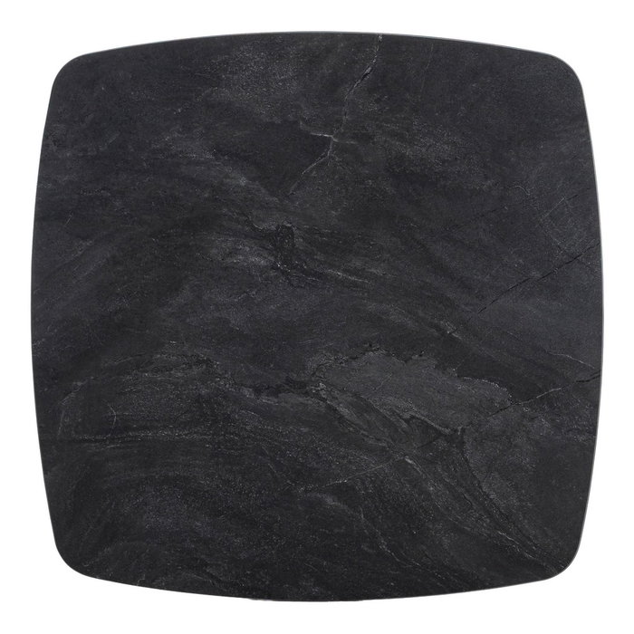 Mesa Centro Negro Piedra Sinterizada 60 X 60 X 50 cm