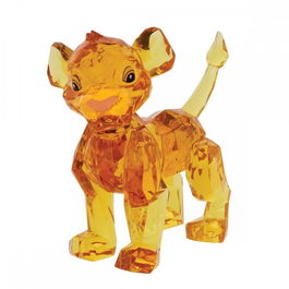 Enesco Figura Simba El Rey León de Cristal Hecha a Mano Pintada a Mano Acrílico Disney