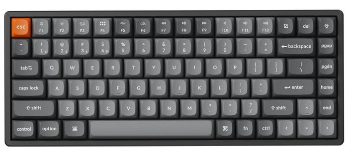 Keychron K2 Max 75% Teclado Mecánico Inalámbrico RGB Switches Rojos Negro Keychron K2 Max 75% Teclado Mecánico Inalámbrico RGB Switches Rojos Negro