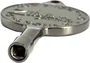 Zildjian Alchem-E Llave de Afinación para Batería, Acabado Cromado con Grabado de Precisión y Empuñadura Ergonómica Negra, Compatible con Tornillos Estándar