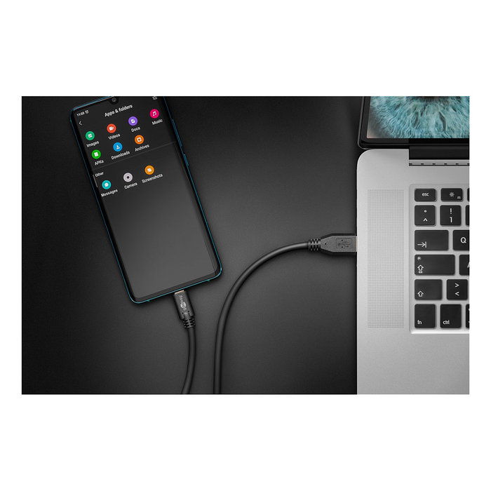 Goobay Cable USB 3.0 SuperSpeed de 3 m, USB Tipo A a USB-C, negro Goobay Cable USB 3.0 SuperSpeed de 3 m, USB Tipo A a USB-C, negro