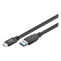 Goobay Cable USB 3.0 SuperSpeed de 3 m, USB Tipo A a USB-C, negro