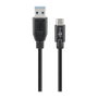 Goobay Cable USB 3.0 SuperSpeed de 3 m, USB Tipo A a USB-C, negro