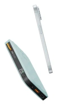 Xtorm FS5102U - Power Bank Batería Externa 10000 mAh 20W, Carga Rápida Quick Charge 3.0, 3 Puertos (USB-C), Pantalla LCD, Verde Azulado