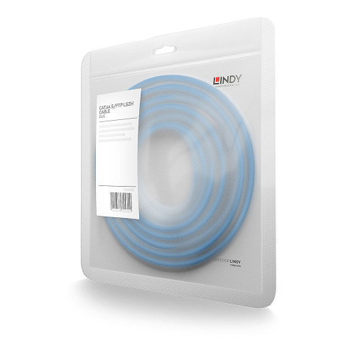 Lindy 47145 Cable de Red Cat6a S/FTP Azul 0,3 m