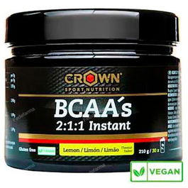 CROWN SPORT NUTRITION BCAAs Instant Limon 210g (30 Porciones)