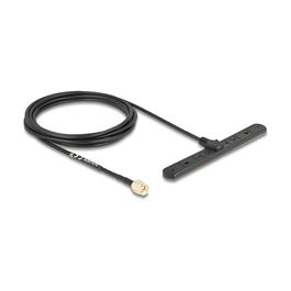 DeLOCK Antena Exterior Omnidireccional 5G LTE 3 dBi SMA, Cable RG-174 de 3 m, IP67, 0.698-3.8 GHz, 96090, para Montaje Exterior/Interior