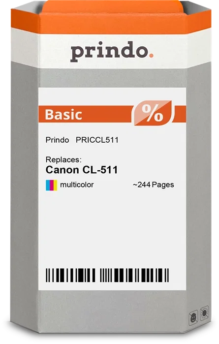 Prindo Cartucho de tinta PRICCL511 Basic Varios colores Prindo Cartucho de tinta PRICCL511 Basic Varios colores