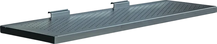 QUIKLOK Estanteria Grande Slatwall Pared Acero Negro 1150mm Ancho 6.30kg 45kg Carga Max