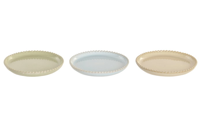 DKD Home Decor Platos de Gres Jiahua 26 Surtidos 20x20x2,5 cm DKD Home Decor Platos de Gres Jiahua 26 Surtidos 20x20x2,5 cm
