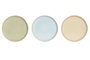 DKD Home Decor Platos de Gres Jiahua 26 Surtidos 20x20x2,5 cm