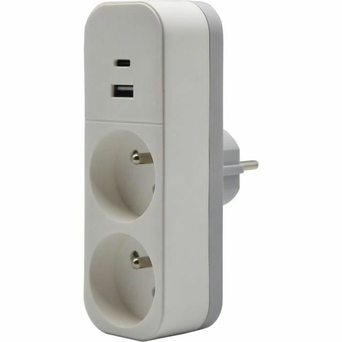 Quarx Biplite - QUARX - 2P 16A con USB-A y USB-C, compatible con NF Quarx Biplite - QUARX - 2P 16A con USB-A y USB-C, compatible con NF