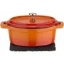 GSW - Cacerola Mini Hierro Fundido Sólido, 718356, Compatible con Inducción, Color Naranja