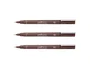 Uniball PIN Rotulador con punta micrométrica de 0,5 mm color sepia, pack de 12