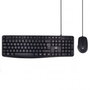 Ewent EW3000 Kit Teclado + Ratón USB, Silencioso para Hogar y Oficina, Diseño QWERTY ES, Resistente a Salpicaduras
