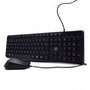 Ewent EW3000 Kit Teclado + Ratón USB, Silencioso para Hogar y Oficina, Diseño QWERTY ES, Resistente a Salpicaduras