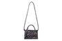 Vince Camuto Parma - Bolso de mano con efecto piel de serpiente en gris y negro, 100% piel de polivinilo