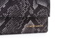 Vince Camuto Parma - Bolso de mano con efecto piel de serpiente en gris y negro, 100% piel de polivinilo
