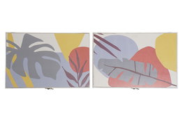 DKD Home Decor Tapa Contador Tropical Multicolor 6 x 31.5 x 46.5 cm (4 Unidades)