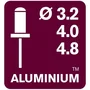 Rapid RP150 MULTI Adaptador de remaches para destornillador - Aluminio y acero inoxidable - Caja