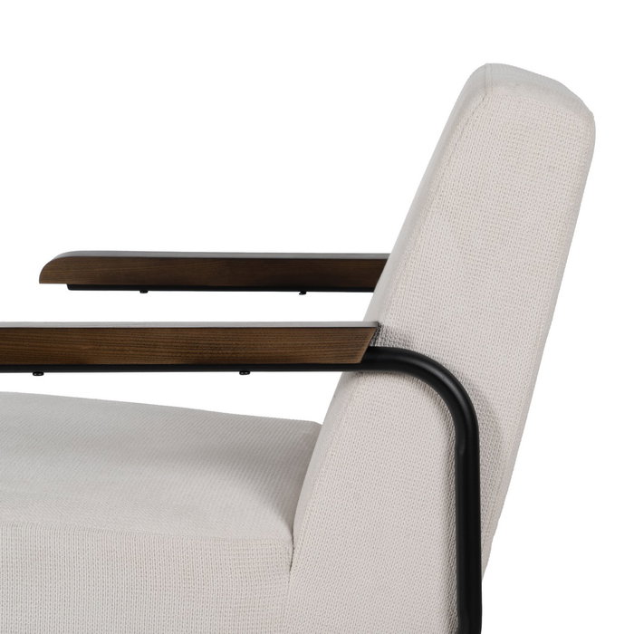 Sillón Beige Metal-Tejido 61 X 70 X 85 cm Sillón Beige Metal-Tejido 61 X 70 X 85 cm