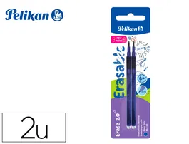 Pelikan Recambio Roller Erase 2.0 Color Azul Blister de 2 Unidades